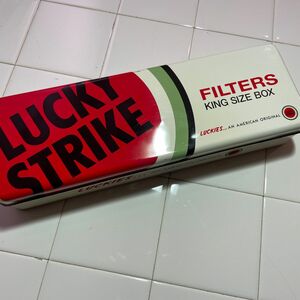 ラッキーストライク　ブリキ　ボックス　タバコケース　LUCKY STRIKE