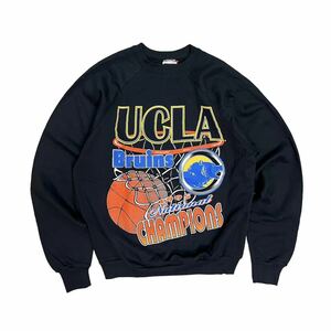 90s UCLA スウェット トレーナー deadstock TULTEXボディ　ベタプリ　USA製 アメリカ製　カレッジ　ラグラン