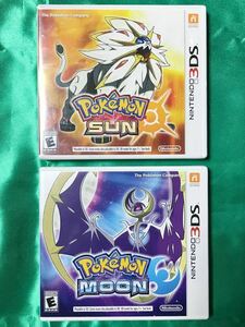 【空ケースのみ・2個セット】任天堂 ニンテンドー 3DS ソフト 海外版 「Pokemon SUN・MOON」ポケットモンスター ポケモン サン・ムーン