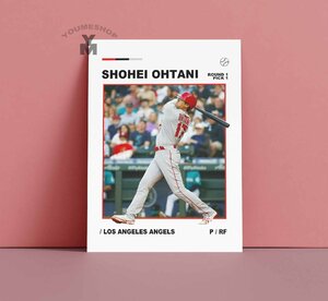 ポスター 【 MLB ロサンゼルス・エンゼルス 大谷翔平 】poster フレームなし 297×210mm (1) -2