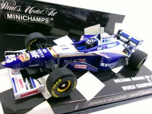ミニチャンプス 1/43 ウィリアムズ ルノー FW18 #5 D.ヒル ワールドチャンピオン 1996 鈴鹿仕様 (8179-458)
