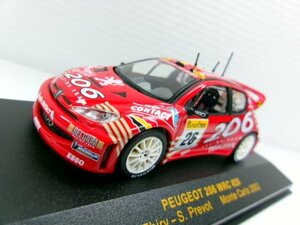イクソ 1/43 プジョー 206 WRC #26 モンテカルロ 2002 B.Thiry (6144-70)