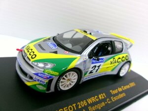 イクソ 1/43 プジョー 206 WRC #21 ツールドコルス 2003 A.Bengue (6144-71)