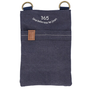 * navy * Lafiel rough .-ru365 embroidery Mini shoulder bag Lafiel rough .-ru Mini shoulder bag vertical Mini shoulder bag 