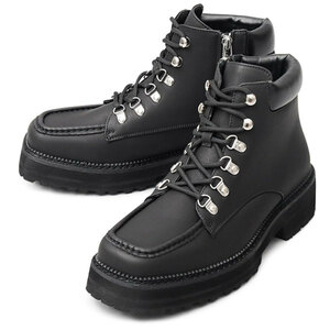 ☆ ブラック ☆ L(27.0-27.5cm) ☆ glabella SQUARE TOE MOUNTAIN BOOTS glabella グラベラ ブーツ GLBB-278 マウンテンブーツ