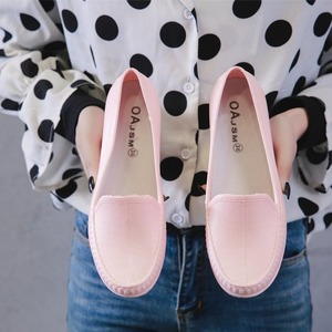 * pink * 36(23cm) * rain shoes Loafer pmygrainboot03 rain shoes Loafer lady's simple slip-on shoes 