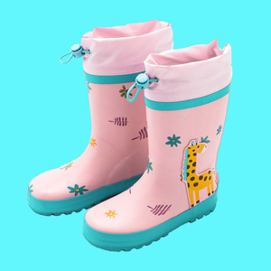 ☆ Розовый ☆ 29 (ЕС) Дождевые ботинки Дети модная почта заказа девушек Отличная стрельба Детские милые детские сады.