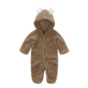 * Brown * 6-9M baby костюм мульт-героя почтовый заказ комбинезон пижама зимний костюм пара есть младенец fwafwa нежный .... боа осень-зима свободный 