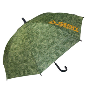 * khaki * GERRY KIDS BJP long umbrella Logo total pattern 55cm GERRY Jerry long umbrella Kids 55cm umbrella umbrella kasa umbrella Jump umbrella one touch umbrella 