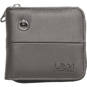 ☆ グレー ☆ L.R.M リングパーツラウンド二つ折り財布 財布 メンズ 二つ折り 小銭入れ付き L.R.M CMK200683 二つ折り財布 ミニ財布