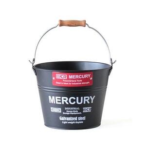 ☆ マットブラック マーキュリー バケツ 通販 ブリキバケツ スモール 雑貨 おしゃれ MERCURY 小さめ ブリキ スチール ガーデニング 花壇