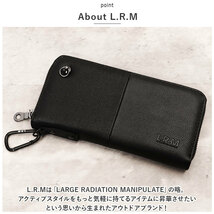 ☆ CMK20-0668ネイビー ☆ L.R.M 長財布 財布 メンズ 長財布 L.R.M CMK20-0753 長サイフ ロングウォレット ラウンドファスナー_画像5