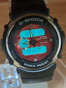 CASIO G-SHOCK 人気のG-スパイク レッドダイアル 電池交換済み 美品 アナログデジタルコンビネーションモデル