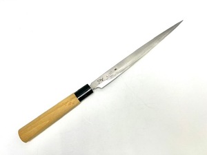 現状品！　刃減りあり　　「 有次 」　24ｃｍ　柳刃 包丁 約 240mm　　 料理　本職　プロ　刺身