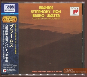 KTYT2310-0070＞Blu-spec CD2□ワルター＆コロンビア響／ブラームス：交響曲 第４番他 1959-60年録音