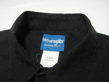 ■送料0 ^^ ラングラー/Wrangler 【 黒 ネイティブ柄 ウエスタンシャツ 3L 〜 4L 】アメリカ オルテガ 民族 USA古着 インディオ 民族 M11■_画像4