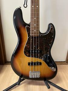 FENDER フェンダー JB62-US USA製PU 2012年ダイナ製 中古美品 MADE IN JAPAN 日本製　ジャズベ　ジャズベース　サンバースト