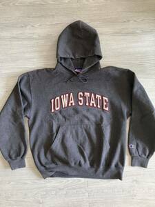 Champion スウェットパーカー カレッジ パーカー IOWA STATE リバースウィーブ college 古着 USA アメリカ