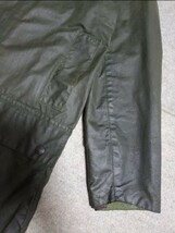 80s　2クラウン　デッドストック級　34 Barbour　 バブアー　 border 　ボーダー 　ヴィンテージ　セージ_画像6