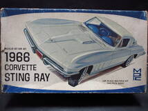 難あり MPC 1/25 1966 シボレー コルベット スティングレイ オリジナル未組立キット (MPC 1966 Corvette Sting Ray) _画像1