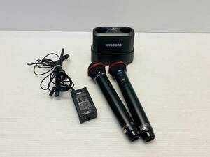 な968-1　JOYSOUND　BMB　ワイヤレスマイク　充電器付　MCH-01　AC-MCHO1　WH-600　WH-400A　2018年製　単相100V　W146×D72×H110