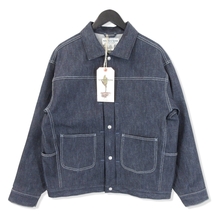 未使用 SASSAFRAS ササフラス ガーデナーズジャケット SF-232051 Gardeners Jacket デニムジャケット インディゴ M タグ付き 20017751_画像1