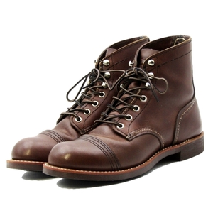 美品 REDWING レッドウィング US6D 24cm アイアンレンジャー 8111 Iron Ranger 2022年製 ワークブーツ アンバーハーネス 10006983