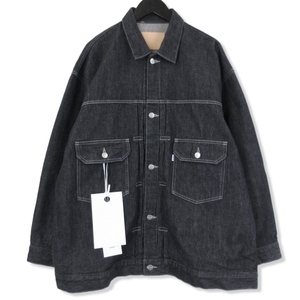 未使用 Graphpaper グラフペーパー カラーファストデニムジャケット GU233-30214B 23AW Colorfast Denim Jacket インディゴ 2 71008267