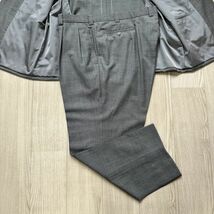 希少!! XXL程度【Ermenegildo Zegna】 エルメネジルドゼニア　大きいサイズ　グレー　スーツ　背抜き　2B　メンズ　セットアップ_画像9