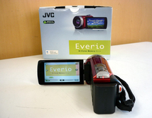 JVCケンウッド ハイビジョンメモリームービー Everio GZ-E600 2013年製 レッド ビデオカメラ エブリオ ハンディカム 光学ズーム _画像2