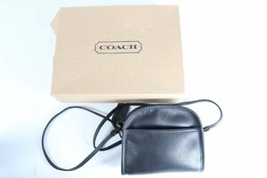 COACH コーチ オールドコーチ ミニ ショルダーバッグ ポシェット 肩掛け 鞄 レザー ヴィンテージ ブラック 黒系 かばん レディース 0071-MS