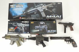 【7点】 東京マルイ M4A1 SIG550 G18C TM-16 CROWN PYTHON 357 NO.913A1 電動ガン モデルガン エアガン等まとめセット 0203-TH