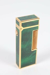 dunhill Gas Lighter ダンヒル ガスライター グリーン × ゴールド マーブル ヴィンテージ 0051-MF