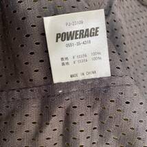 【美品】 POWERAGE パワーエイジ エアスルーライダースジャケット PJ-23109 カーキ系 XXLサイズ　4699-100_画像5