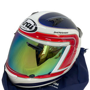 【美品】 Arai アライ フルフェイスヘルメット QUANTUM-J SPENCER クアンタムJ スペンサー ※ミラーシールド付き Sサイズ　4724-100