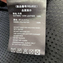 【即決】 RS TAICHI アールエスタイチ ライディングジャケット RSJ832 GMX ARROW LEATHER JACKET 黒系 ブラック系 XLサイズ　4821-100_画像5