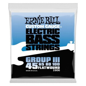 アーニーボール ERNIE BALL 2806 Flatwound Group III 45-100 Gauge エレキベース弦