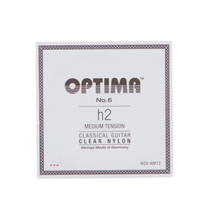 Optima Strings No6.NMT2 Nylon B/H2 Medium 2 струна роза струна классическая гитара струна 