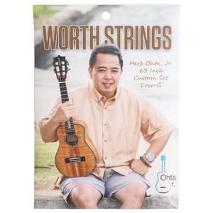 Worth Strings COJ-2 Herb Ohta,Jr. model ukulele string froro carbon Low-G set 