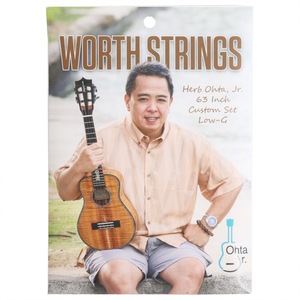 Worth Strings COJ-2 Herb Ohta,Jr.モデル ウクレレ弦 フロロカーボン Low-Gセット