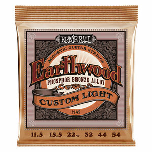 【正規品】 ERNIE BALL 2145 アコースティックギター弦 (11.5-54) EARTHWOOD PHOSPHOR BRONZE CUSTO