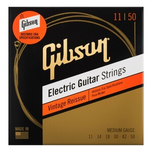 ギブソン GIBSON SEG-HVR11 Vintage Reissue Medium エレキギター弦×3セット