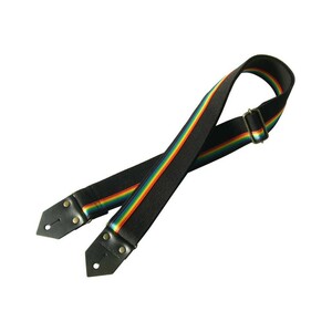 Spice Note ES-C5071RB/BLK Rainbow black guitar strap 
