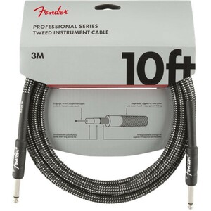 フェンダー Fender Professional Series Instrument Cable SS 10' Gray Tweed ギターケーブル ギターシールド