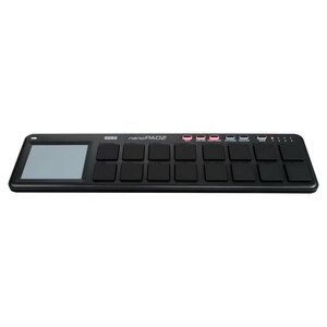 KORG 定番 USB MIDIコントローラー nanoPAD2 BK ブラック ベロシティ対応 16パッド 音楽制作 DTM コンパクト設計で持ち