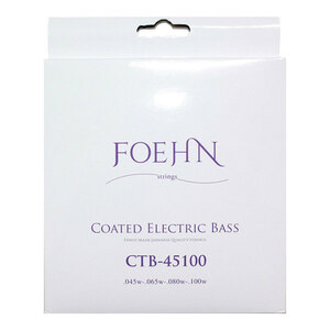 FOEHN CTB-45100×2セット Coated Electric Bass Strings Regular Light コーティングエレキベース弦 45-100