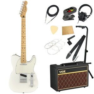  Telecaster начинающий комплект усилитель есть крыло Player Telecaster MN Polar White электрогитара Fender 11 позиций комплект 