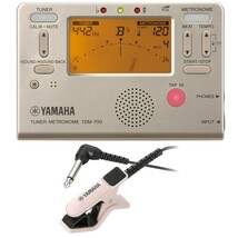 ヤマハ YAMAHA TDM-700G チューナー メトロノーム TM-30PK チューナーマイク付き 吹奏楽 管楽器 2点セット_画像1