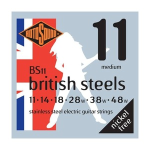 ロトサウンド ギター弦 3セット BS11 British Steels Medium 11-48 エレキギター弦×3セット ROTOSOUND