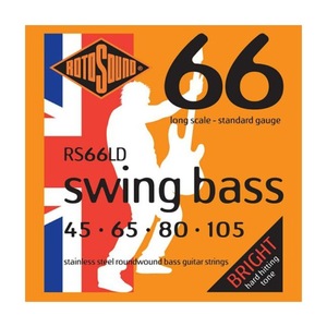 ロトサウンド ベース弦 1セット RS66LD Swing Bass 66 Standard 45-105 LONG SCALE エレキベース弦 ROTOSOUND